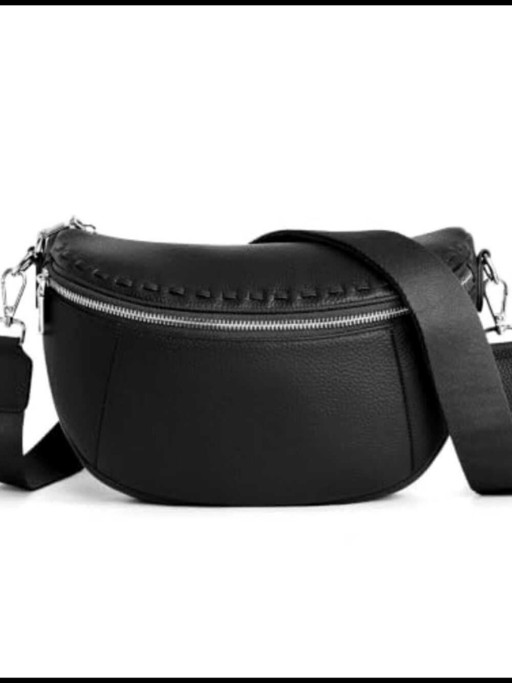 Genuine Leather Crossbody Bag RFID Blocking Sling Waist Pack Women